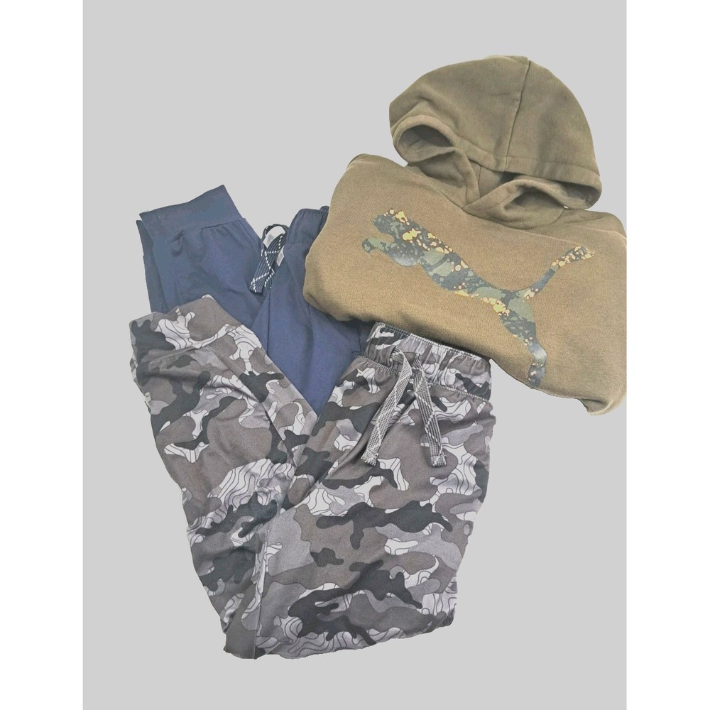 PUMA Hoodie & Jumping Beans Joggers Boys Size 5 Multicolor Excellent Camo Set
